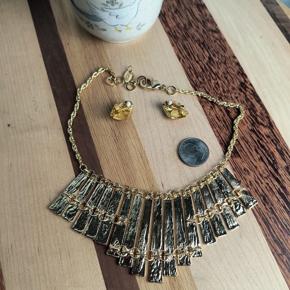 Jewelry Dish Mug U.S.A Patriotic Bundle Of 3 Gold Tone Blue & Red - Picture 5 of 6